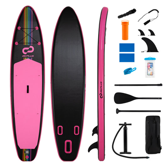LIVSK Opblaasbaar Stand-Up Paddleboard - Hoog Draagvermogen 160 kg - Compleet Uitrustingsset - Duurzaam PVC - Blauw+Wit
