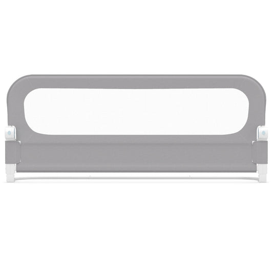 LIVSK Opvouwbaar Bedhekje - Verstelbaar 80-180 cm - U-vormig Frame - Afneembare Oxford-stof - Grijs/Wit