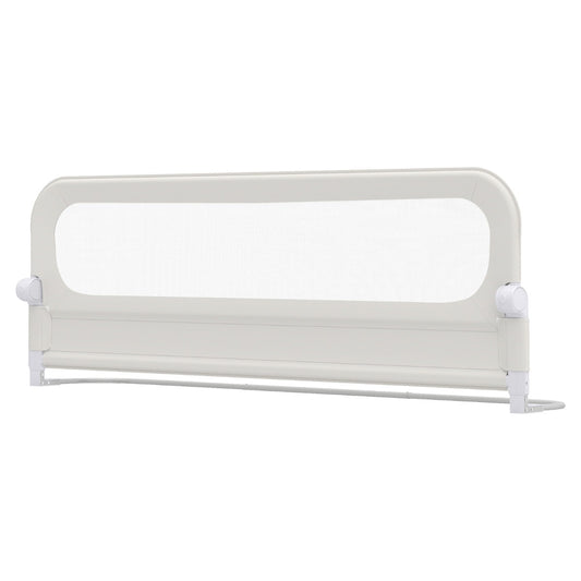 LIVSK Opvouwbaar Bedhekje - Verstelbaar tot 180 cm - U-vormig Frame - Huidvriendelijk Oxford-materiaal - Grijs/Wit