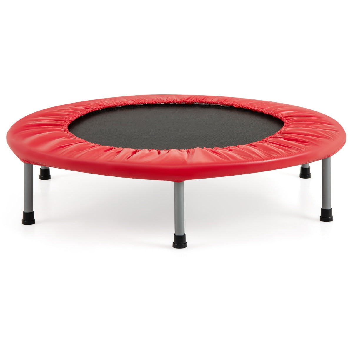 LIVSK Opvouwbare Fitness Trampoline - Draagvermogen tot 150 kg - Veiligheidsgespen - Eenvoudig op te bergen - Rood
