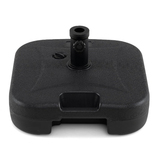 LIVSK Parasolvoet - UV-bestendig HDPE - Tot 27 kg vulcapaciteit - 3 Koppelingen - Draagbaar - Zwart