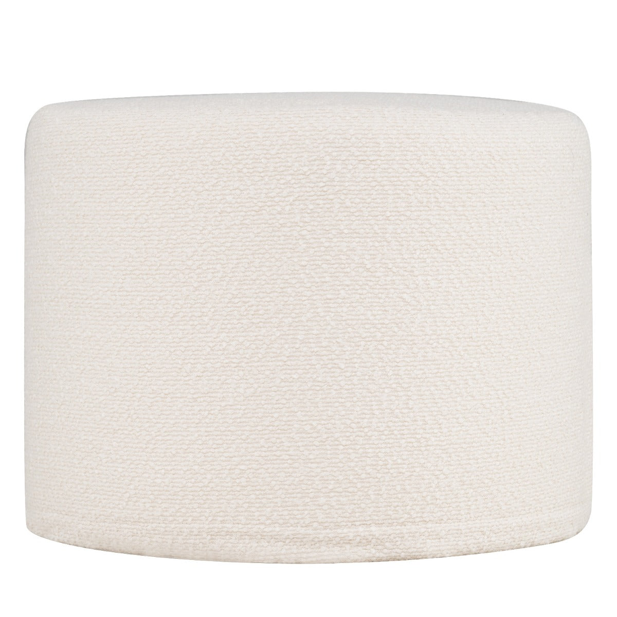 LIVSK Poef Ottoman - Huidvriendelijke Lusgaren - Hoge Dichtheid Schuim - Afneembare Hoes - 45 x 45 x 35 cm - Beige