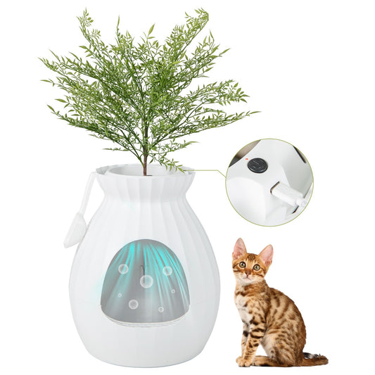 LIVSK Slimme Kattenbak - Innovatief Design - Elektronische Geurbestrijding - Eenvoudige Installatie - Geschikt voor Grote Katten
