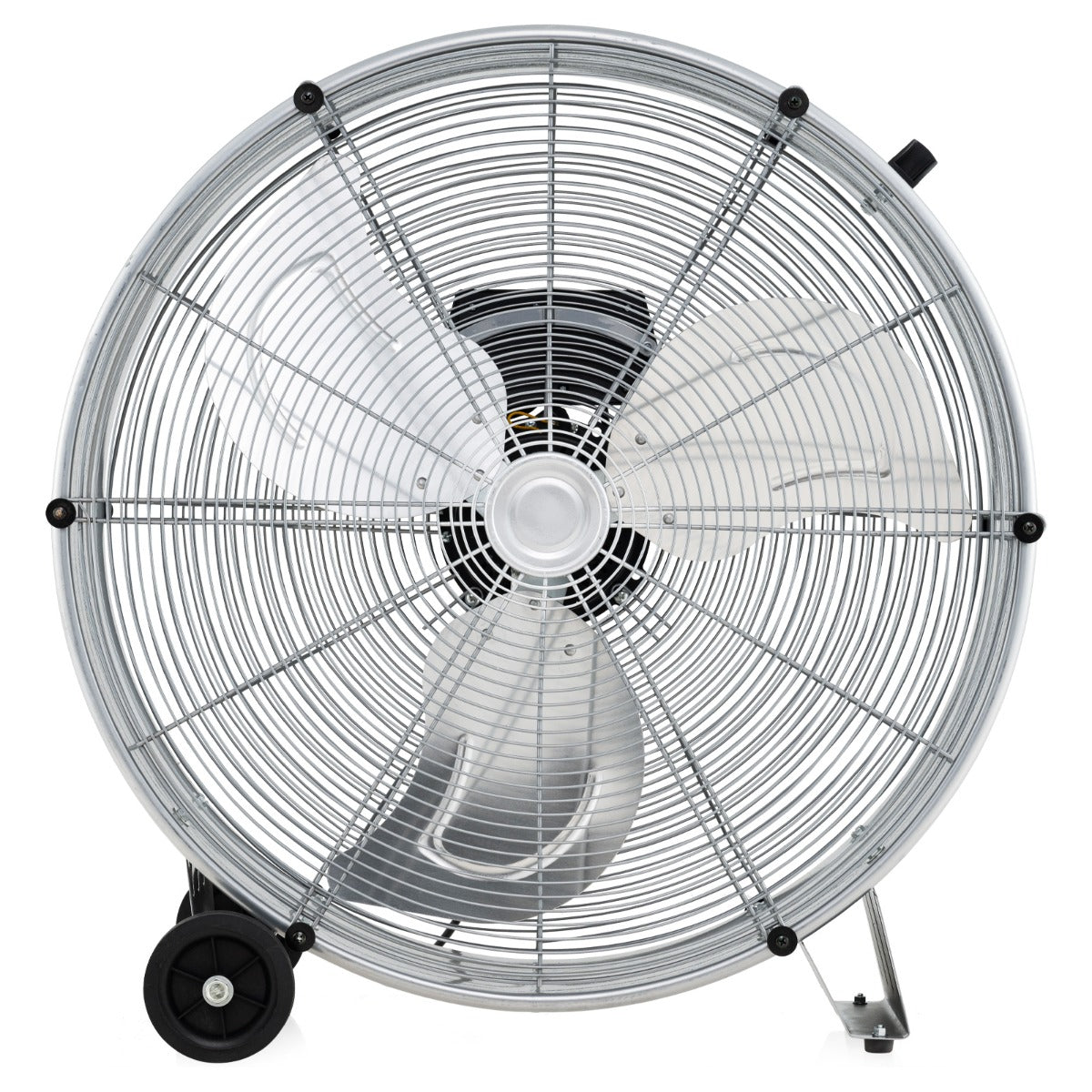 LIVSK Trommelventilator - 3 Snelheden - Stalen Rooster - Eenvoudig Verplaatsbaar - 65 x 37 x 67 cm - Zwart / Zilver
