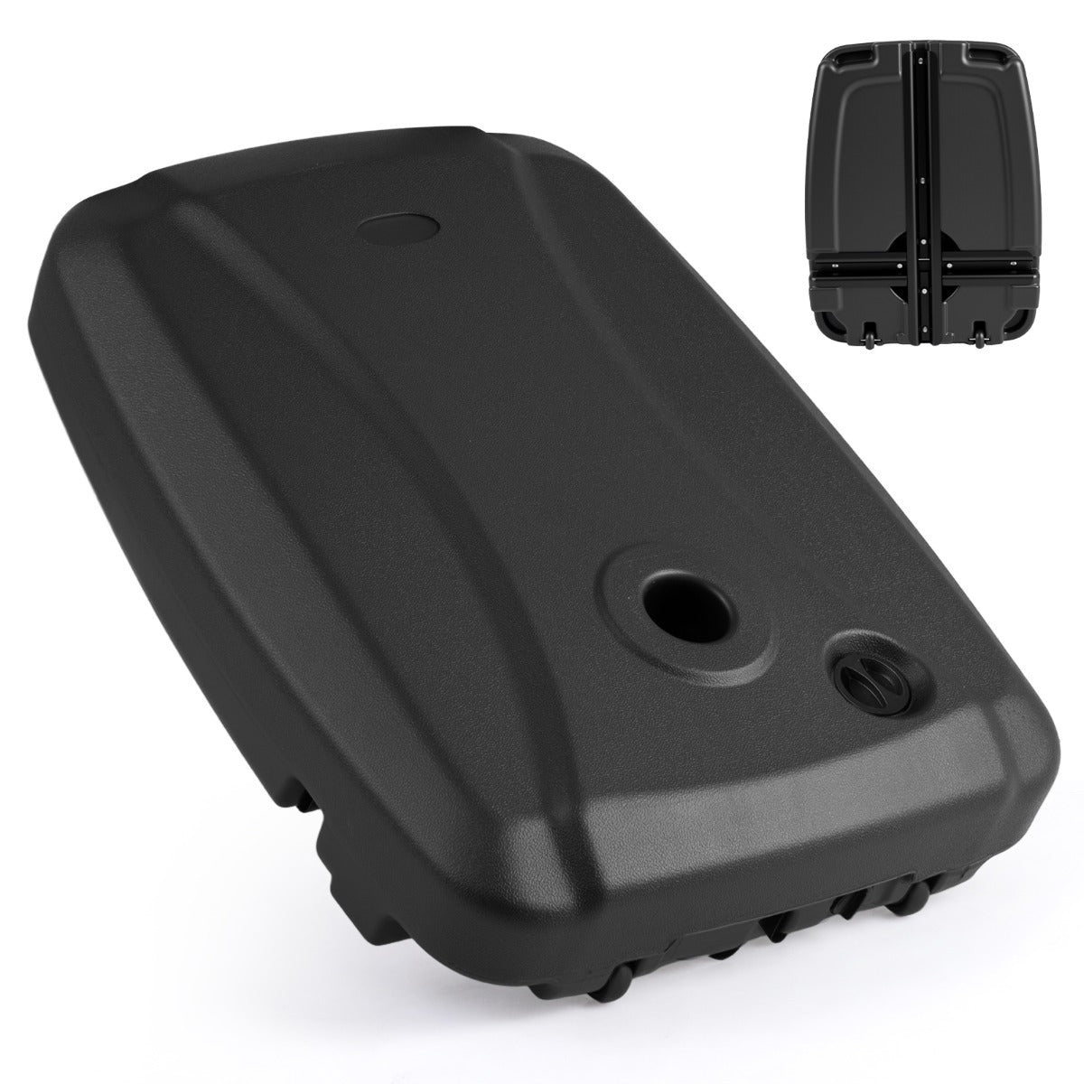 LIVSK Vulbare Parasolvoet - HDPE Materiaal - Zwenkwielen - Eenvoudige Montage - Tot 102 kg Capaciteit - Zwart