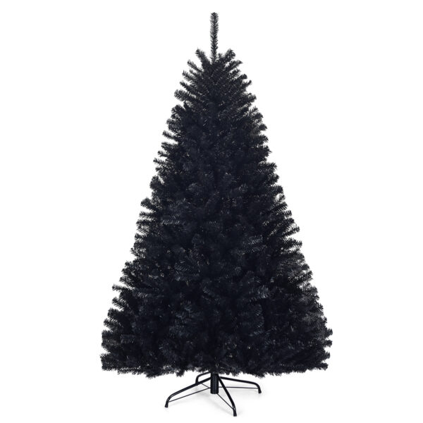 Livsk 180cm Hoge Kunstmatige Opvouwbare Halloween Kerstboom Pvc Tips Zwart 1.jpg