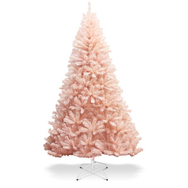 Livsk 180cm Kerstboom Dennenboom Met Metalen Standaard Kunstkerstboom Roze 1.jpg