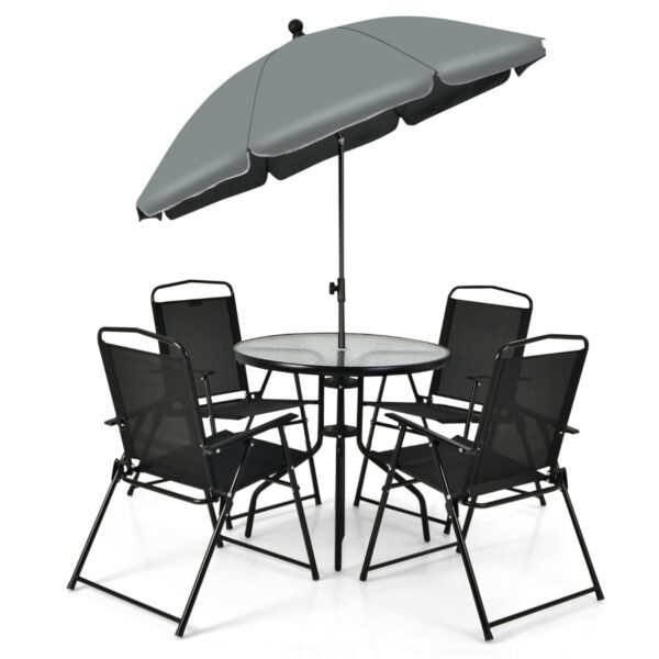 Livsk 6 Delige Patio Meubelset Met Koffietafel 4 Klapstoelen Paraplu 1.jpg