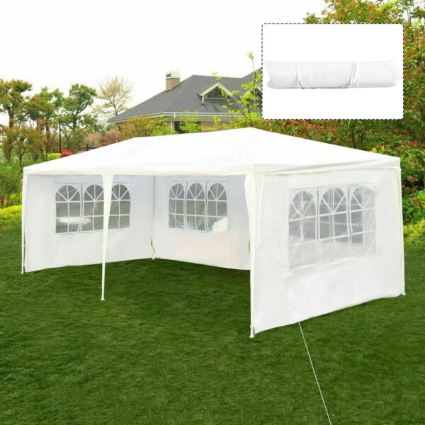 Livsk 6m X 3m Outdoor Tent Draagbare Waterdichte Tent Met 4 Afneembare Zijwanden Wit 1.jpg