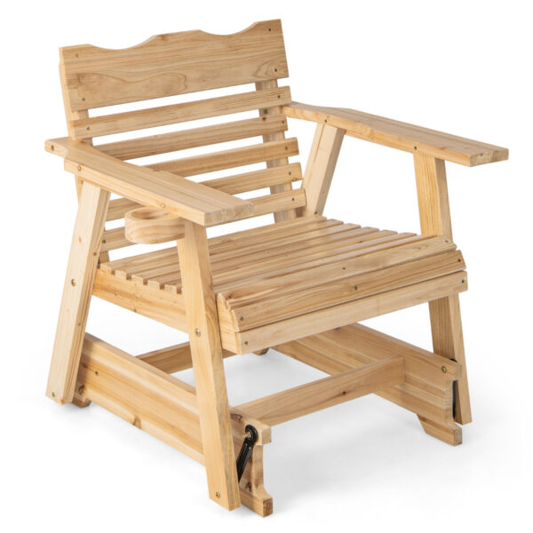 Livsk Houten Schommelstoel Voor Buiten Veranda Schommelstoel Met Hoge Rugleuning Patio Latten Schommelstoel Voor Achtertuin 1.jpg