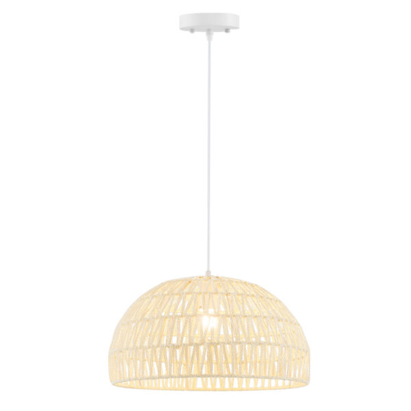 Livsk Papieren Hanglamp Koepelplafondlamp Verstelbaar Hangend Touw Handgeweven Hanglamp Beige 1.jpg