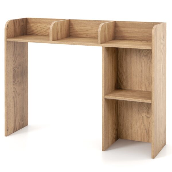 Livsk Bureaurek Tafelrek Met 4 Planken En Open Vak Opbergsysteem Multifunctionele Tafelorganizer Voor Bureau 94 X 25 X 74 Cm Natuur 1.jpg