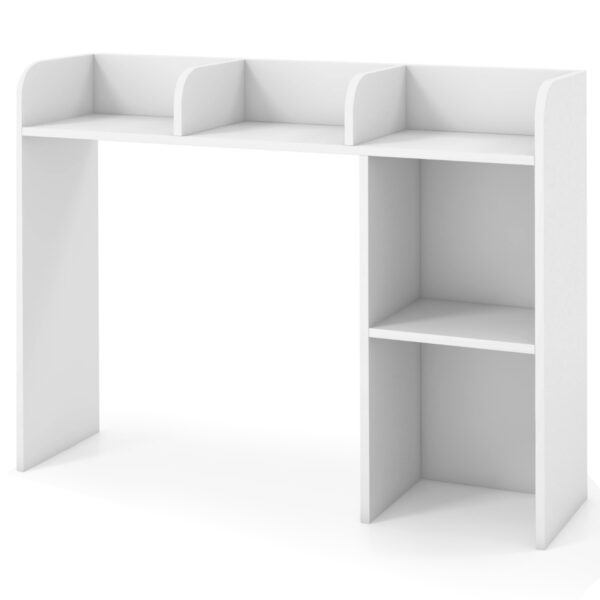 Livsk Bureaurek Tafelrek Met 4 Planken En Open Vak Opbergsysteem Multifunctionele Tafelorganizer Voor Bureau 94 X 25 X 74 Cm Wit 1.jpg