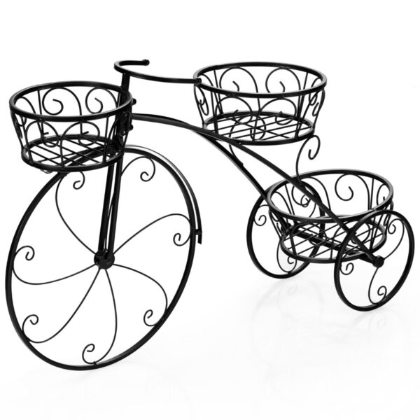 Livsk Driewieler Plantenstandaard In Parijse Stijl Fiets Plantenhouder 80 X 52 Cm Zwart 1.jpg