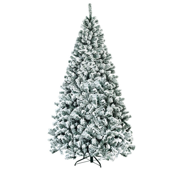 Livsk 225cm Kunstkerstboom Sneeuwspar Metalen Standaard Kerstboom 1.jpg