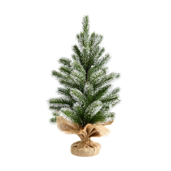 Livsk 50cm Hoge Kunstmatige Mini Kerstboom Tafelblad Kleine Kerstboom Groen Wit 1.jpg