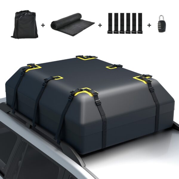 Livsk 600 L Dakkoffer Voor Auto Dakkoffer Waterdicht Met 6 Deurhaken Cijferslot Antislip Mat En Draagtas Voor Autos Bestelwagens Suvs 1.jpg