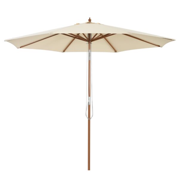 Livsk 300 Cm Buiten Patio Parasol Houten Frame Markt Parasol Met 8 Baleinen Ventilatie En Kantel Aanpassing Waterdicht Patio Parasol 1.jpg