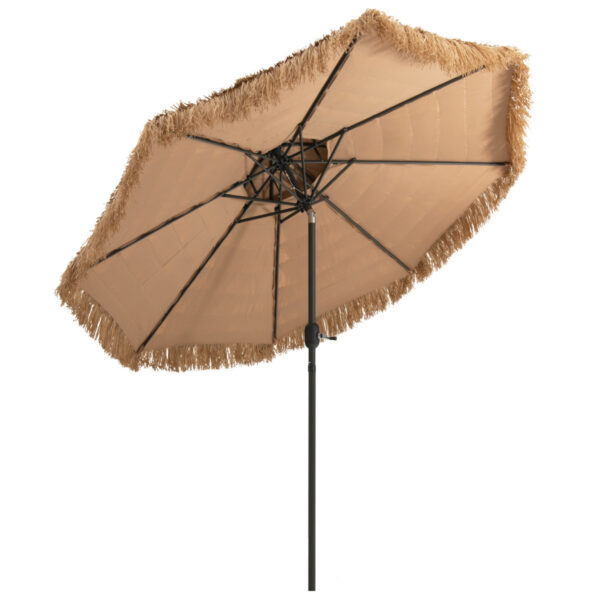 Livsk Rieten Tiki Parasol Hawaiian Stijl Terras Strandparasol Met 8 Baleinen Kantelverstelling Handmatige Slingersysteemstrand Binnenplaats 1.jpg