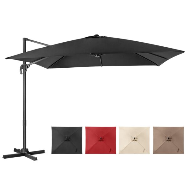 Livsk Parasol 300 X 300 Cm Zweefparasol Met Zwengel Tuinparasol Kantelbaar 360%c2%b0 Draaibaar Grote Terrasparasol Marktparasol Voor Terras Caf%c3%a9 1.jpg