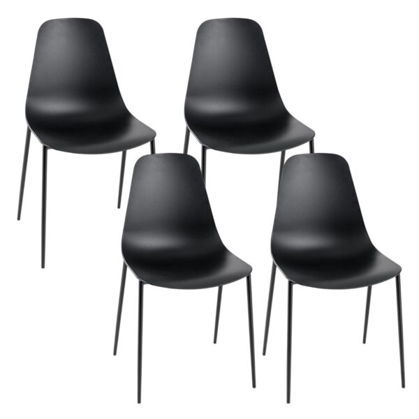 Livsk Set Van 4 Eetkamerstoelen Robuuste Vrijetijdsstoel Met Metalen Poten Moderne Keukenstoel Set Van 4 Loungestoelen Zwart 1.jpg