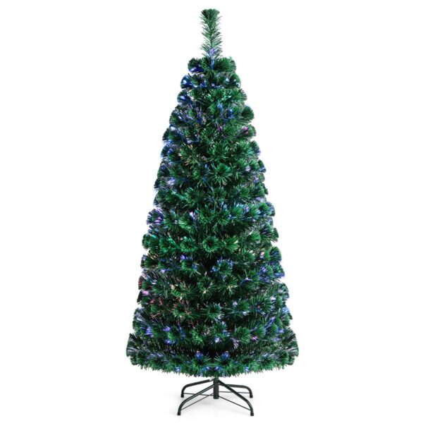 Livsk 90120150180cm Kunstkerstboom Met Glasvezel Kleurwisselaa Kerstboom Pvc Naalden Kerstboom Groen 1.jpg