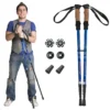 1 paar wandelstokken aluminium wandelstok opvouwbare alpiniststok schokbestendig verstelbare lengtes 65 135cm blauw 1