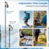 1 paar wandelstokken aluminium wandelstok opvouwbare alpiniststok schokbestendig verstelbare lengtes 65 135cm blauw 3