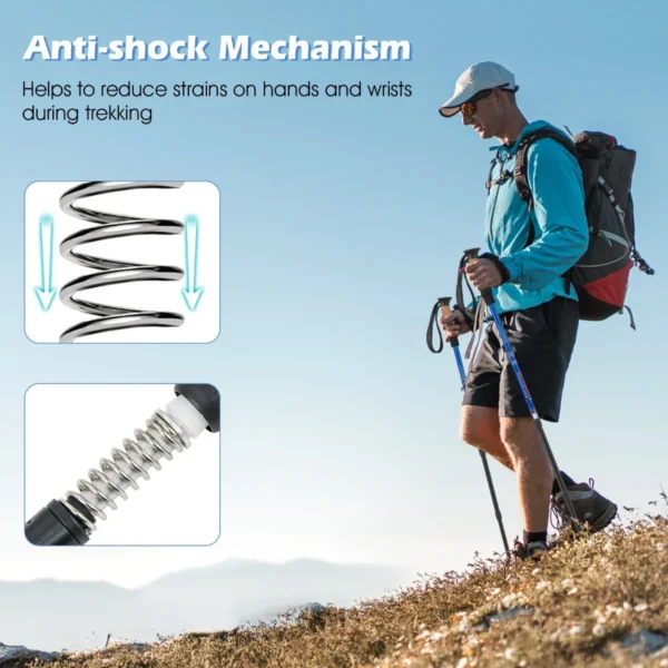 1 paar wandelstokken aluminium wandelstok opvouwbare alpiniststok schokbestendig verstelbare lengtes 65 135cm blauw 6