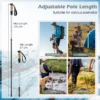 1 paar wandelstokken aluminium wandelstok opvouwbare alpiniststok schokbestendig verstelbare lengtes 65 135cm zilver 3