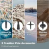 1 paar wandelstokken aluminium wandelstok opvouwbare alpiniststok schokbestendig verstelbare lengtes 65 135cm zilver 6