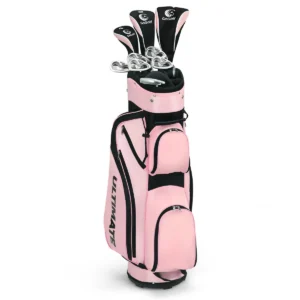 10 delige complete dames golf clubset met 460cc driver | fairway hout | hybride | ijzers 6, 7, 8, 9, pw & putter golfset roze 1
