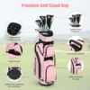 10 delige complete dames golf clubset met 460cc driver | fairway hout | hybride | ijzers 6, 7, 8, 9, pw & putter golfset roze 5