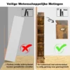 10 tier boom boekenkast met lade voor slaapkamer / woonkamer rustiek bruin 5