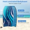 104 cm lichtgewicht bodyboard boogieboard met eps kern voor tieners & volwassenen surfplank voor strand zee & zwembad 3