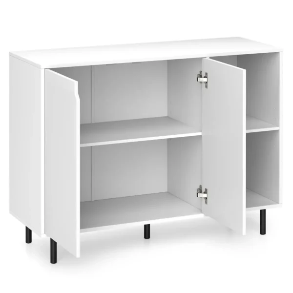 106cm keuken dressoir moderne opbergkast met 2 deuren en verstelbare planken anti kantelkit koffiebar kast voor keuken hal eetkamer 2