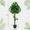 114 cm kunsthortensiaboom namaak zijden boom in pot met echt houten stam realistische bladeren wijnranken namaak kamerplant 2
