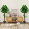 114 cm kunsthortensiaboom namaak zijden boom in pot met echt houten stam realistische bladeren wijnranken namaak kamerplant 7