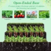 118 x 118 x 61 cm stevige metalen verhoogde plantenbak met 3 niveaus tuinbed met open bodem voor het kweken van groenten fruit 5