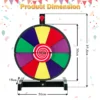 12 inch gelukswiel om te draaien incl. gum en markeerstift draaiwiel lucky wheel voor loterijspelletjes en woordspelletjes 3