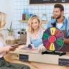 12 inch gelukswiel om te draaien incl. gum en markeerstift draaiwiel lucky wheel voor loterijspelletjes en woordspelletjes 4