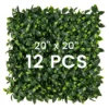 12 kunstgras muurpanelen 50 x 50 cm imitatie gardenia topiary struik panelen muur achtergrond privacy haag 1