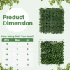 12 kunstgras muurpanelen 50 x 50 cm imitatie gardenia topiary struik panelen muur achtergrond privacy haag 4