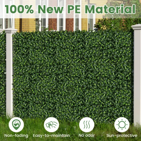 12 kunstgras muurpanelen 50 x 50 cm imitatie gardenia topiary struik panelen muur achtergrond privacy haag 5