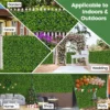 12 kunstgras wandpanelen 50 x 50 cm kunst gebladerte panelen muur achtergrond binnen en buiten nep groene planten 7