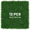 12 kunstgras wandpanelen 50,5 x 50,5 cm synthetische groene foam panelen achtergrond binnen en buiten privacy haag groen 1