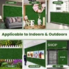 12 kunstgras wandpanelen 50,5 x 50,5 cm synthetische groene foam panelen achtergrond binnen en buiten privacy haag groen 6