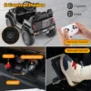 12 v elektrische auto voor kinderen van +3 jaar dubbele motor 3 versnellingen 4 vering langzaam starten en stoppen muziek zwart 6