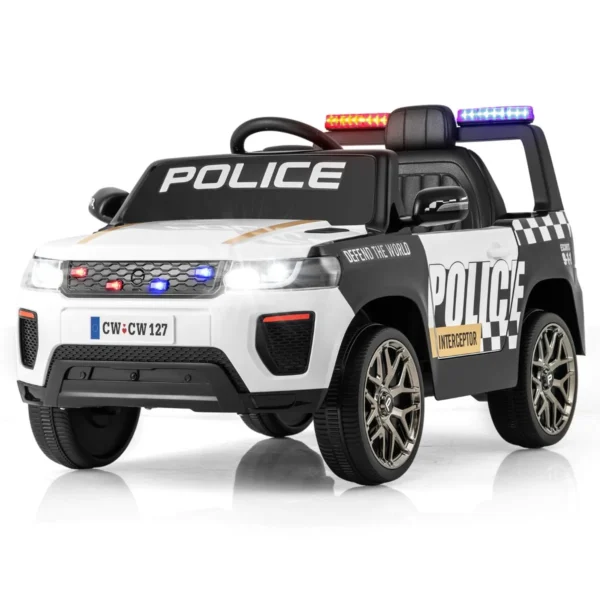 12 v elektrische kinderauto met afstandsbediening draadloze verbinding muziek claxon sirene waarschuwingslicht elektrische auto 2