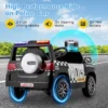 12 v elektrische kinderauto met afstandsbediening draadloze verbinding muziek claxon sirene waarschuwingslicht elektrische auto 5